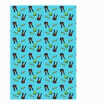 School Girl Pattern Blue Large Garden Flag (Two Sides) Front