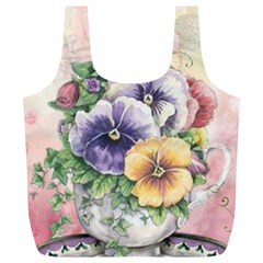 Lowers Pansy Full Print Recycle Bag (xl) by vintage2030