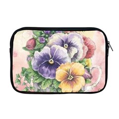 Lowers Pansy Apple Macbook Pro 17  Zipper Case by vintage2030