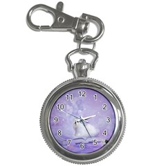 Cute Little Maltese, Soft Colors Key Chain Watches by FantasyWorld7