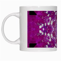 Wonderful Star Flower Painted On Canvas White Mugs by pepitasart