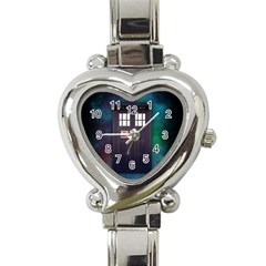 The Time Traveler Heart Italian Charm Watch  by Contest1748470