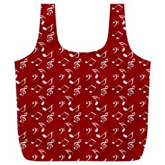 Red White Music Full Print Recycle Bag (xl) by snowwhitegirl