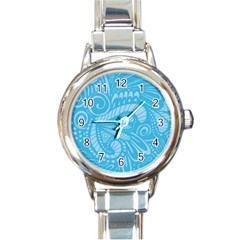 Pop Sky Round Italian Charm Watch by ArtByAmyMinori