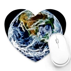 Spherical Science Fractal Planet Heart Mousepads by Nexatart