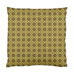 Floral Circles Yellow Standard Cushion Case (Two Sides) Front