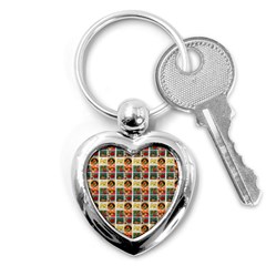 Victorian Fruit Labels Key Chains (heart)  by snowwhitegirl