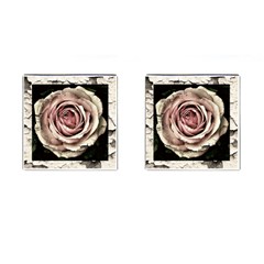 Vintage Rose Cufflinks (square) by vintage2030