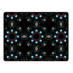 Embroidery Paisley Black Fleece Blanket (small) by snowwhitegirl