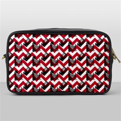 Vintage Camera Chevron Toiletries Bag (one Side) by snowwhitegirl