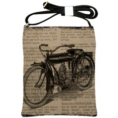 Bicycle Letter Shoulder Sling Bag by vintage2030