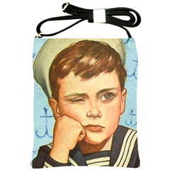 Retro Boy Shoulder Sling Bag by vintage2030