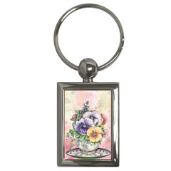 Lowers Pansy Key Chains (rectangle)  by vintage2030