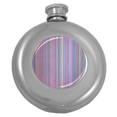 Broken Tv Screen Round Hip Flask (5 Oz) by dressshop