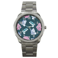 Butterfly  Sport Metal Watch by Hansue