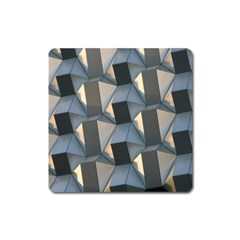 3d Pattern Texture Form Background Square Magnet by Nexatart