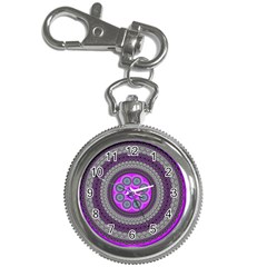 Round Pattern Ethnic Design Key Chain Watches by Nexatart