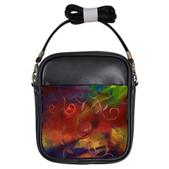 Abstract Fall Swirls Girls Sling Bag by bloomingvinedesign