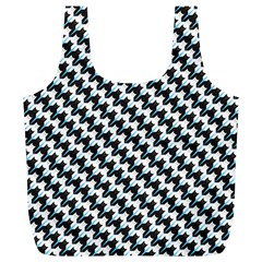 Massaging Kitties Houndstooth Pattern Full Print Recycle Bag (xl) by emilyzragz