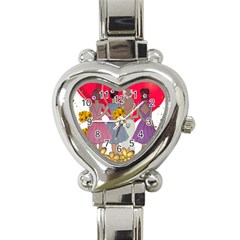 Girl Power Heart Italian Charm Watch by burpdesignsA