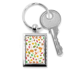 Thanksgiving Pattern Key Chains (rectangle)  by Valentinaart