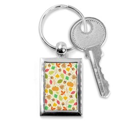 Thanksgiving Pattern Key Chains (rectangle)  by Valentinaart