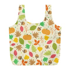 Thanksgiving Pattern Full Print Recycle Bag (l) by Valentinaart