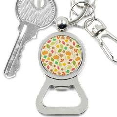 Thanksgiving Pattern Bottle Opener Key Chains by Valentinaart