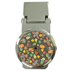 Thanksgiving Pattern Money Clip Watches by Valentinaart