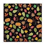 Thanksgiving pattern Tile Coasters Front