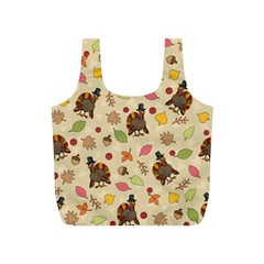 Thanksgiving Turkey Pattern Full Print Recycle Bag (s) by Valentinaart