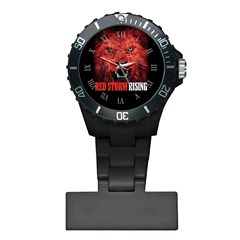 Red Storm Rising Lion Trump Red Wave Maga Qanon Plastic Nurses Watch by snek