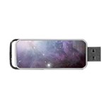 Orion Nebula pastel violet purple turquoise blue star formation  Portable USB Flash (Two Sides) Front