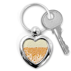 Beer Head Foam Cool Key Chains (heart)  by Wegoenart