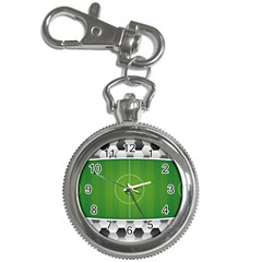 Background Sports Soccer Football Key Chain Watches by Wegoenart