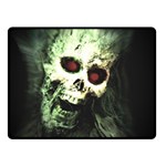 Screaming Skull Human Halloween Double Sided Fleece Blanket (Small)  45 x34  Blanket Back