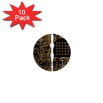 Brain Circuit Board Pcb Computer 1  Mini Magnet (10 pack)  Front