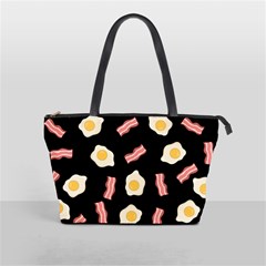 Bacon And Egg Pop Art Pattern Classic Shoulder Handbag by Valentinaart