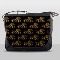 Dragon Motif Print Pattern Messenger Bag by dflcprintsclothing