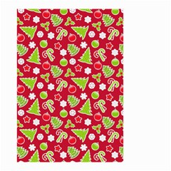 Christmas Paper Scrapbooking Pattern Small Garden Flag (two Sides)