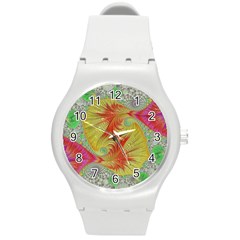 Fractal Artwork Fractal Artwork Round Plastic Sport Watch (m) by Pakrebo