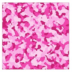 Standard Pink Camouflage Army Military Girl Funny Pattern Large Satin Scarf (square) by snek