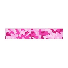 Standard Pink Camouflage Army Military Girl Funny Pattern Flano Scarf (mini) by snek