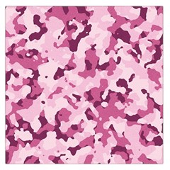 Standard Violet Pink Camouflage Army Military Girl Large Satin Scarf (square) by snek