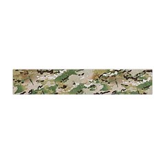 Wood Camouflage Military Army Green Khaki Pattern Flano Scarf (mini) by snek