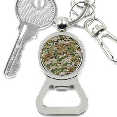 Wood Camouflage Military Army Green Khaki Pattern Bottle Opener Key Chains by snek