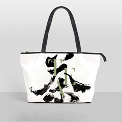 Tea Calligraphy Classic Shoulder Handbag by EMWdesign