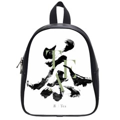 Tea Calligraphy School Bag (small) by EMWdesign