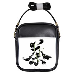 Tea Calligraphy Girls Sling Bag by EMWdesign