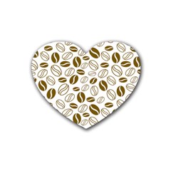 Coffee Beans Vector Heart Coaster (4 Pack)  by Mariart